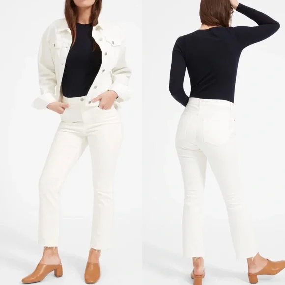 Everlane Jeans Everlane High Rise Kick Crop Jeans Poshmark